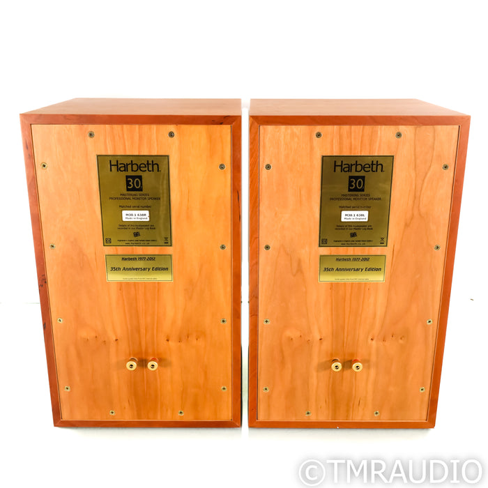 Harbeth 30.1 35th Anniversary Edition Bookshelf Speakers; Cherry Pair