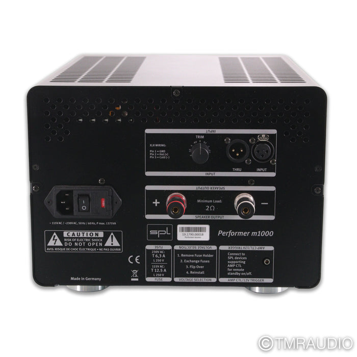 SPL Performer m1000 Monoblock Power Amplifier; Single