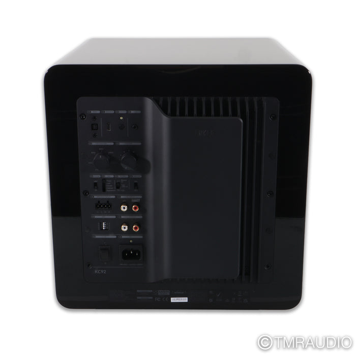 KEF KC92 Dual 9" Powered Subwoofer; Black Gloss