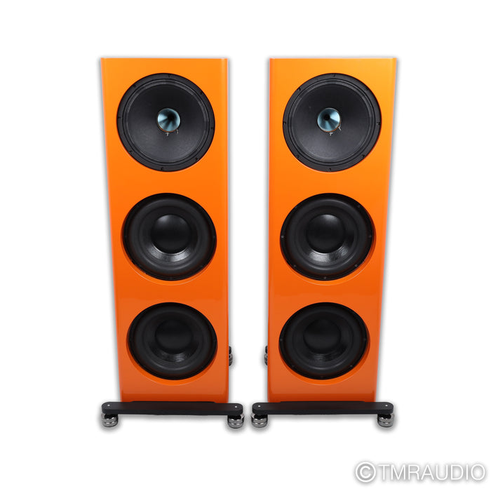 Spatial Audio L2 Lumina Floorstanding Speakers; Lamborghini Orange Pair
