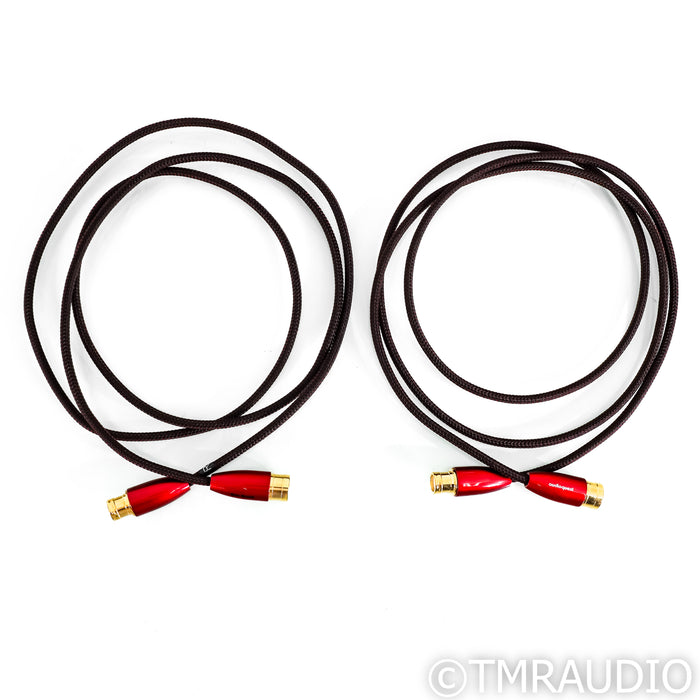 AudioQuest Red River XLR Cables; 2m Pair Balanced Interconnects (QTY 5)