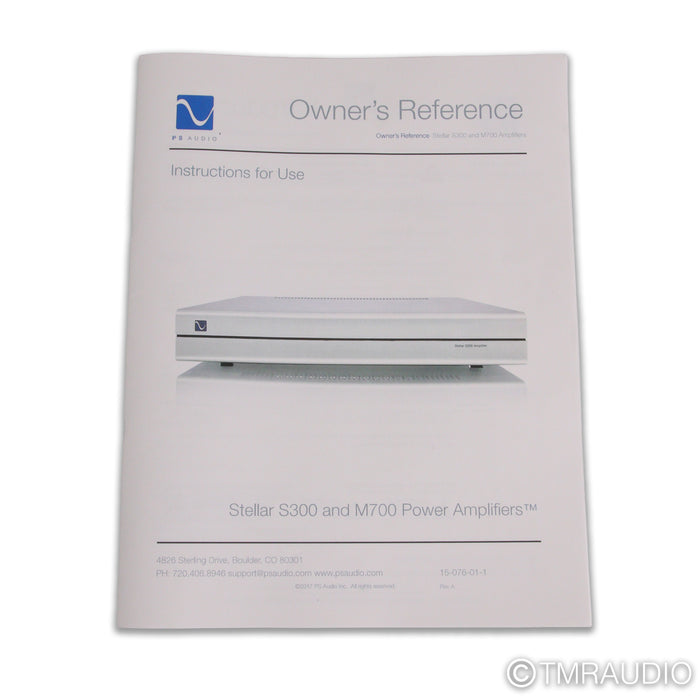 PS Audio Stellar S300 Stereo Power Amplifier