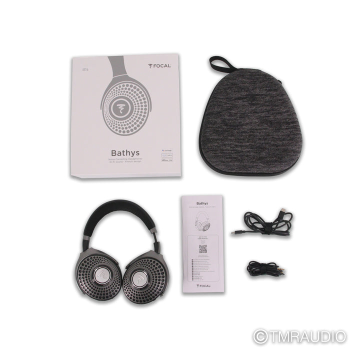 Focal Bathys Wireless Closed Back ANC Headphones; Black Silver