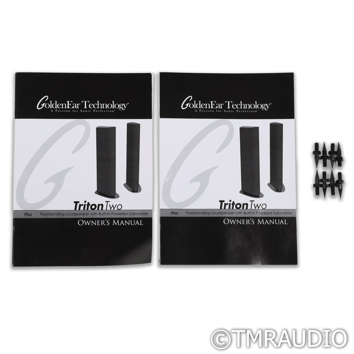 GoldenEar Triton Two+ Floorstanding Speakers; Black Pair