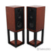 Wharfedale Linton 85th Anniversary Bookshelf Speakers; Mahogany Pair w/ Stands