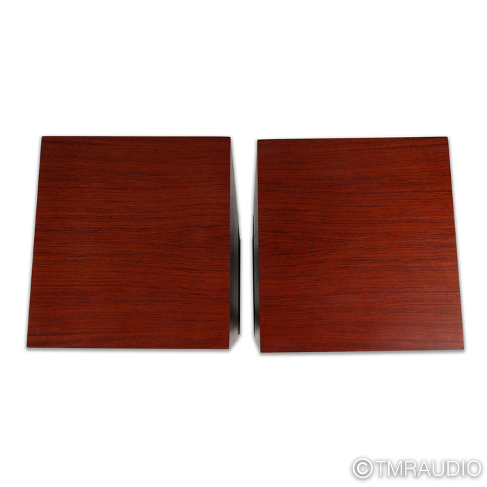 Wharfedale Linton 85th Anniversary Bookshelf Speakers; Mahogany Pair w/ Stands
