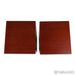 Wharfedale Linton 85th Anniversary Bookshelf Speakers; Mahogany Pair w/ Stands
