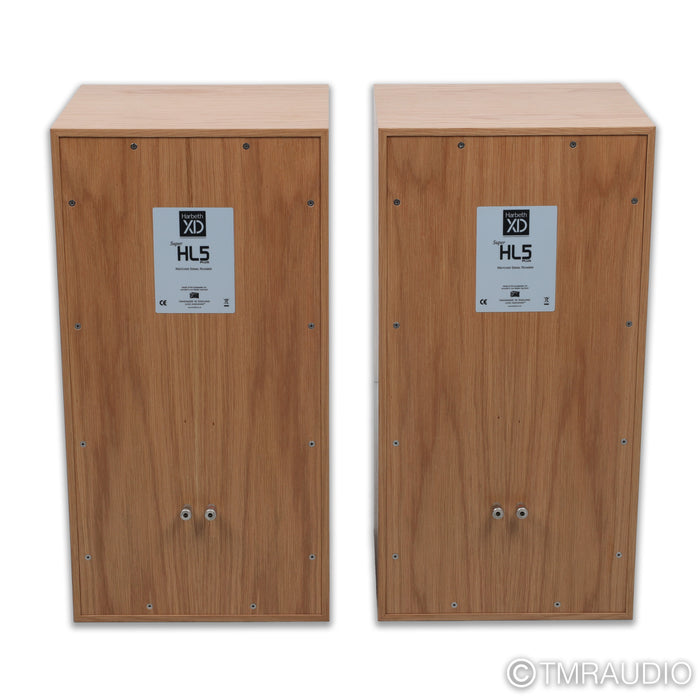 Harbeth Super HL5+ XD Bookshelf Speakers; Oak Pair