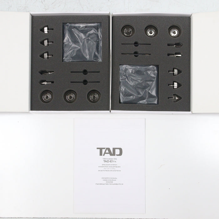 TAD Evolution One E1TX Floorstanding Speakers; Piano Black Pair