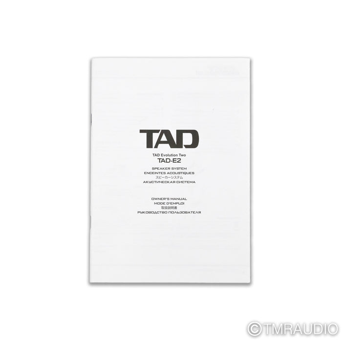 TAD Evolution 2 Floorstanding Speakers; Walnut Pair; E-2