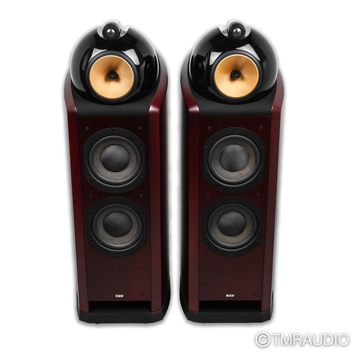 Bowers & Wilkins Nautilus 802 Floorstanding Speakers; Red Cherry Pair