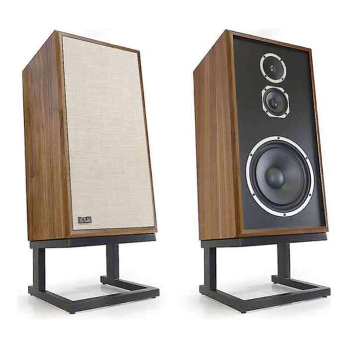 KLH Model Five Bookshelf Speakers; Walnut Pair with Stands (Mint / Unused)