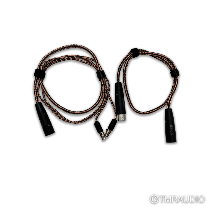 Kimber Kable Axios Headphone Cable; 4ft Dual 4pin Mini XLR to 4pin XLR