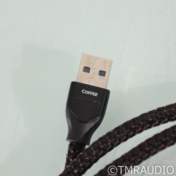 AudioQuest Coffee USB Cable; USB A - B; 5ft Single Digital Interconnect
