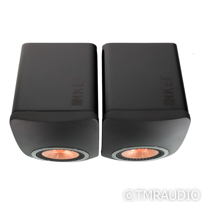 KEF LS50 Bookshelf Speakers; Black Pair