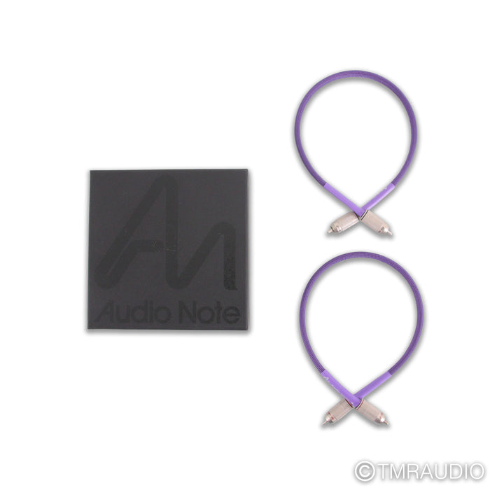 Audio Note Purple Pallas RCA Cables; 0.5m Pair Interconnects