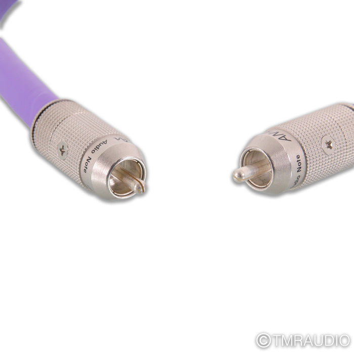 Audio Note Purple Pallas RCA Cables; 0.5m Pair Interconnects