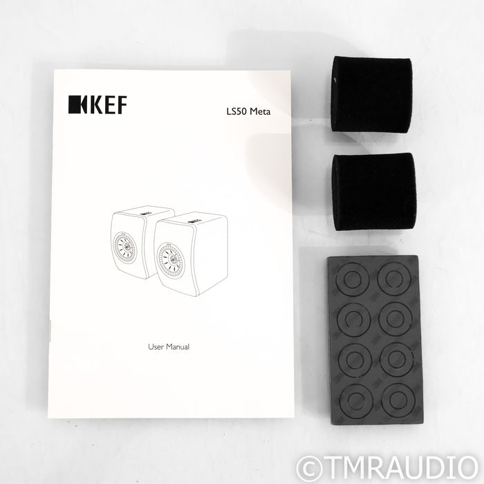 KEF LS50 Meta Bookshelf Speakers; Carbon Black Pair
