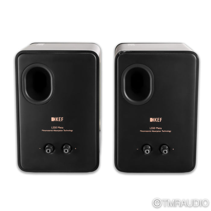 KEF LS50 Meta Bookshelf Speakers; Carbon Black Pair