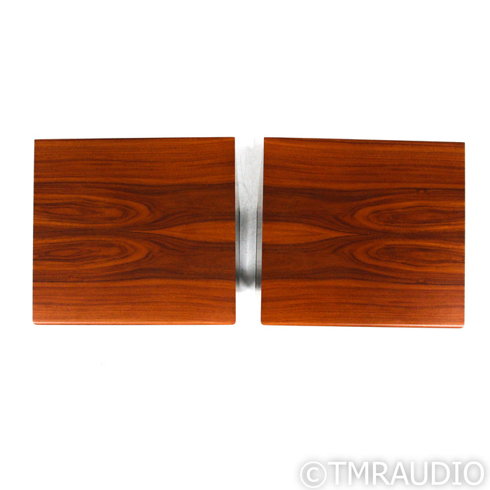 Harbeth Super HL5+ XD Bookshelf Speakers; Rosewood Pair with Ton Trager Stands