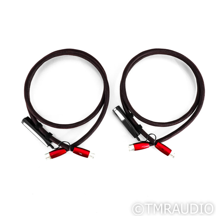 AudioQuest Fire XLR Cables; 1.5m Pair Balanced Interconnects; 72v DBS