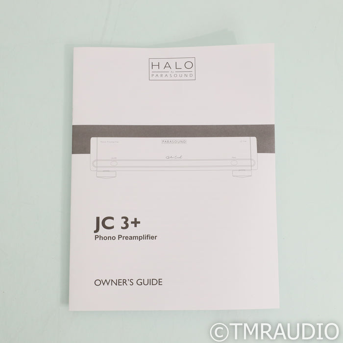 Parasound Halo JC 3+ MM / MC Phono Preamplifier; JC3+