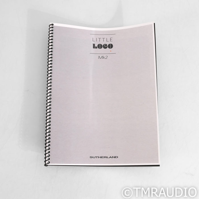 Sutherland Engineering Little Loco MK2 MC Phono Preamplifier