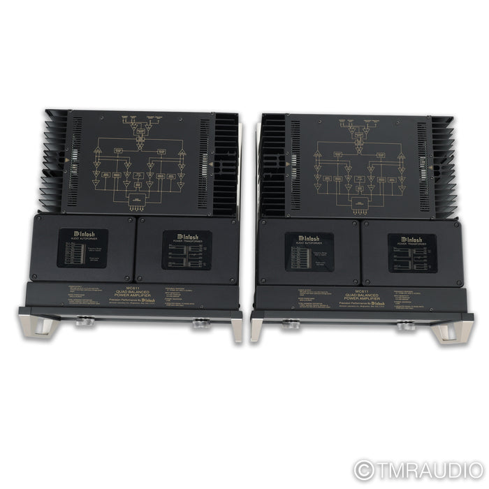 McIntosh MC611 Monoblock Power Amplifiers; Black Pair