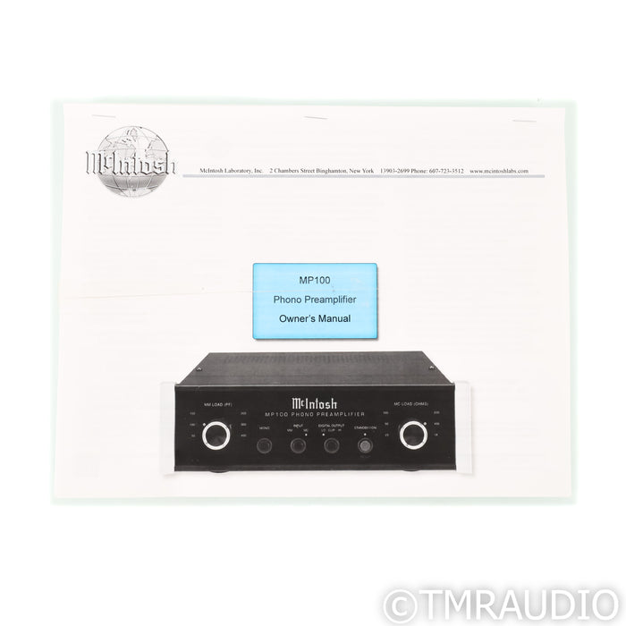 McIntosh MP100 MM / MC Phono Preamplifier