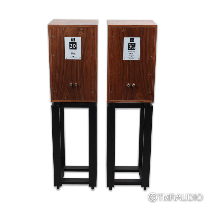 Harbeth Monitor 30.2 XD Bookshelf Speakers; Rosewood Pair w/ Ton Trager Stands