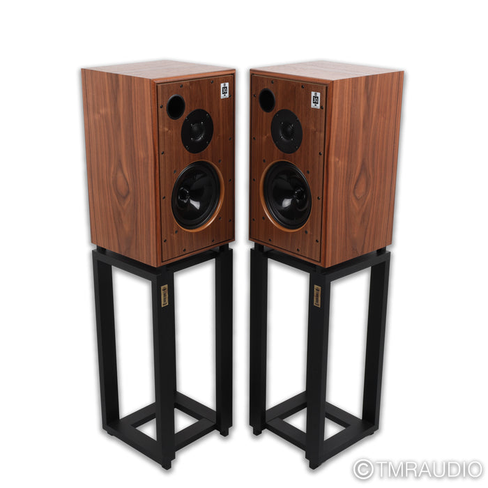 Harbeth Monitor 30.2 XD Bookshelf Speakers; Rosewood Pair w/ Ton Trager Stands
