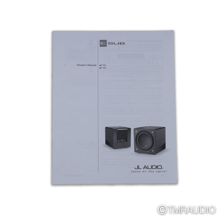 JL Audio E-Sub e112 12" Powered Subwoofer; Gloss Black