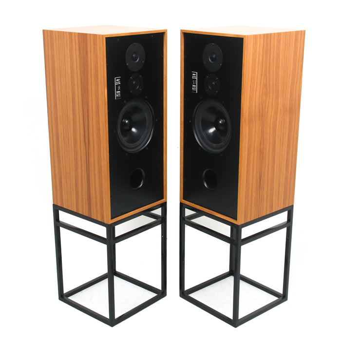 Graham Audio LS8/1 Derek Hughes SE Bookshelf Speakers with Stands; Teak Pair w/ Stands