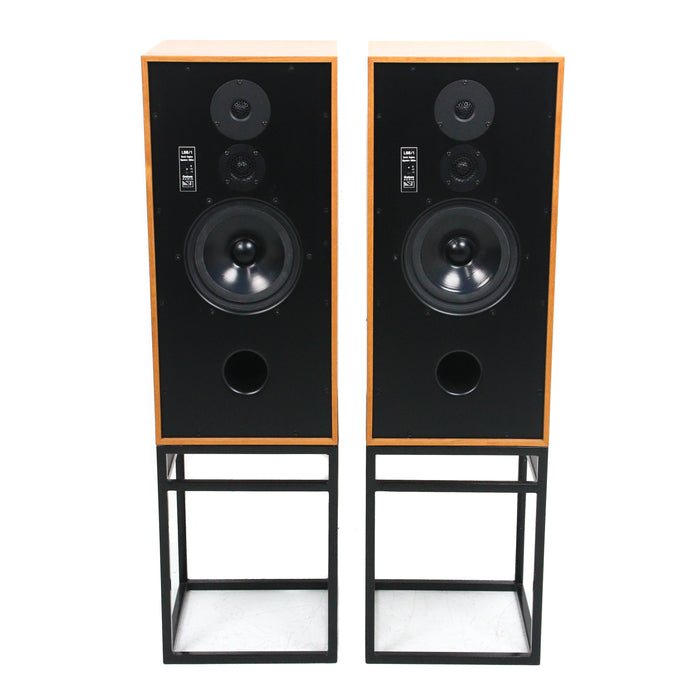 Graham Audio LS8/1 Derek Hughes SE Bookshelf Speakers with Stands; Teak Pair w/ Stands