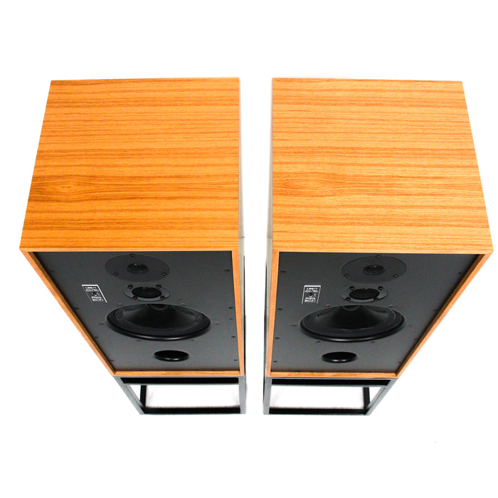 Graham Audio LS8/1 Derek Hughes SE Bookshelf Speakers with Stands; Teak Pair w/ Stands