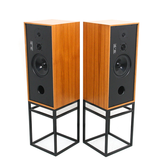 Graham Audio LS8/1 Derek Hughes SE Bookshelf Speakers with Stands; Teak Pair w/ Stands