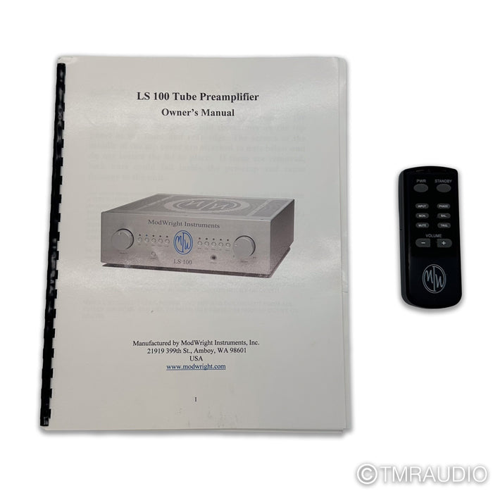 ModWright LS 100 Stereo Tube Preamplifier