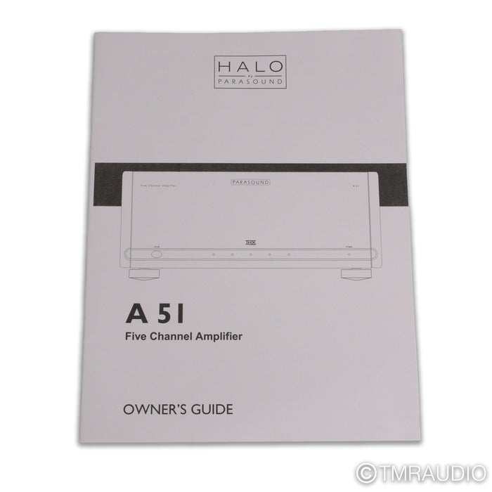 Parasound Halo A51 Five Channel Power Amplifier; A 51
