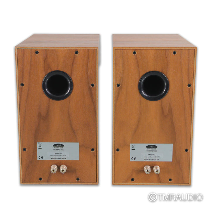 Neat Acoustics Ministra Bookshelf Speakers; American Walnut Pair