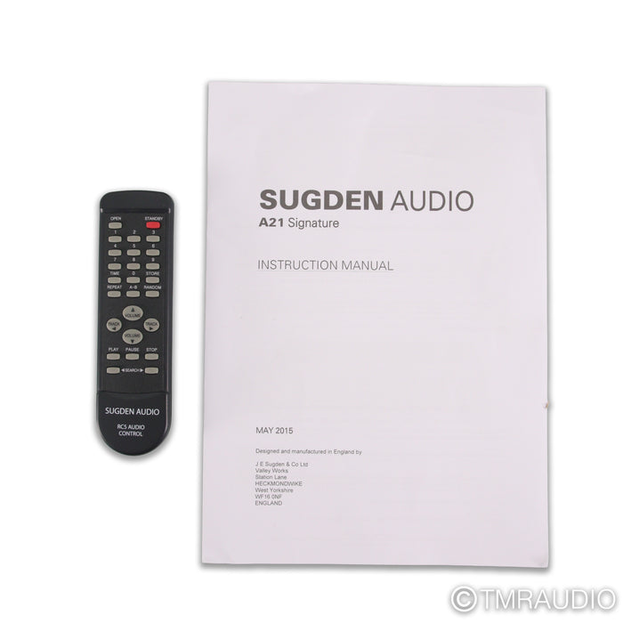 Sugden Audio A21 Signature Stereo Integrated Amplifier; MM Phono