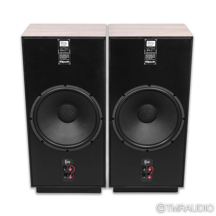 Klipsch Forte IV Floorstanding Speakers; American Walnut Pair