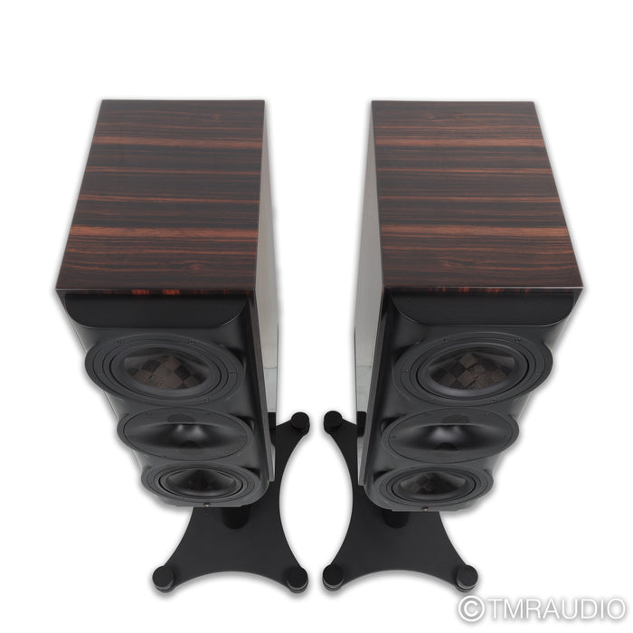 Perlisten S5M Bookshelf Speakers; Gloss Ebony Pair w/ Stands
