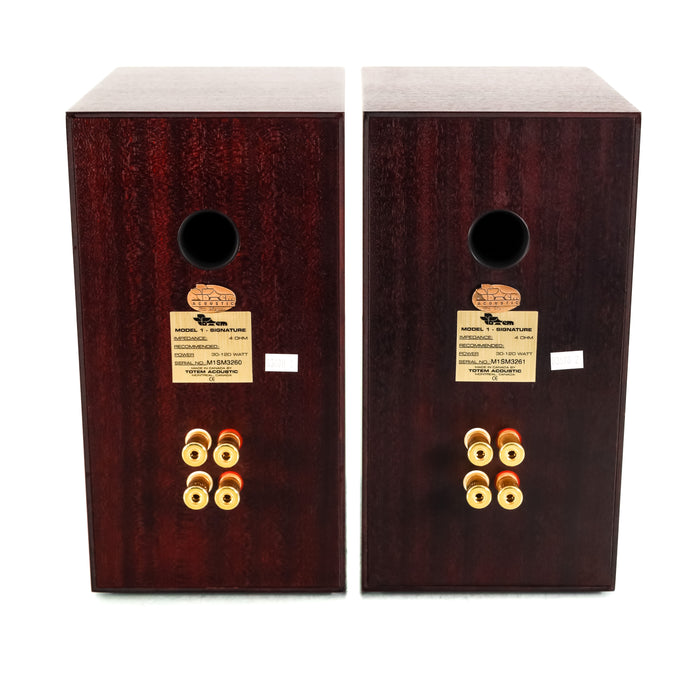Totem Acoustic Model 1 Signature Bookshelf Speakers; Mahogany Pair