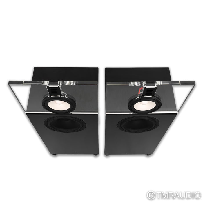 Qualio Audio IQ Ultra Floorstanding Speakers; Black Pair w/ Gaia II Feet