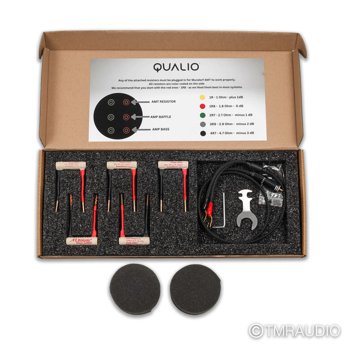 Qualio Audio IQ Ultra Floorstanding Speakers; Black Pair w/ Gaia II Feet