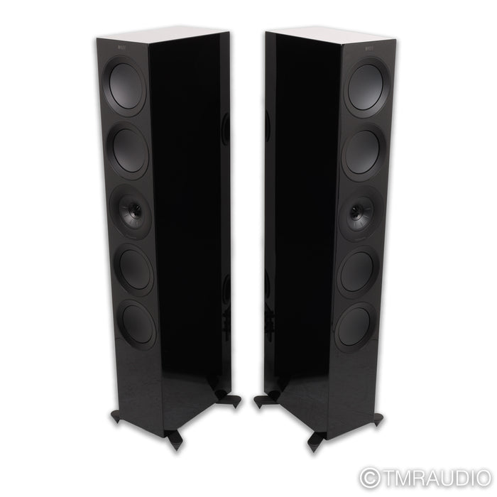 KEF R11 Floorstanding Speakers; Gloss Black Pair