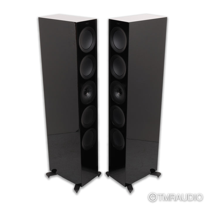 KEF R11 Floorstanding Speakers; Gloss Black Pair