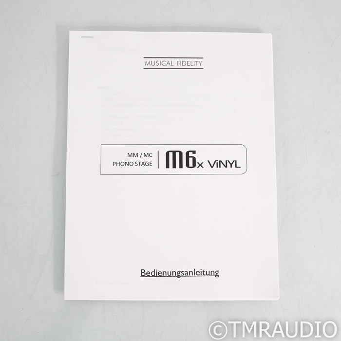 Musical Fidelity M6x ViNYL MM / MC Phono Preamplifier