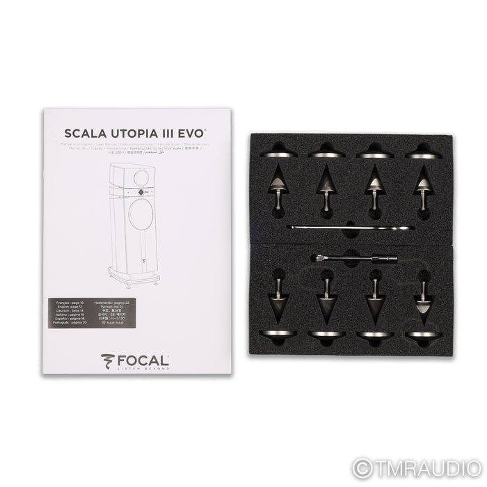 Focal Scala Utopia Evo Floorstanding Speakers; Black Lacquer High Gloss Pair