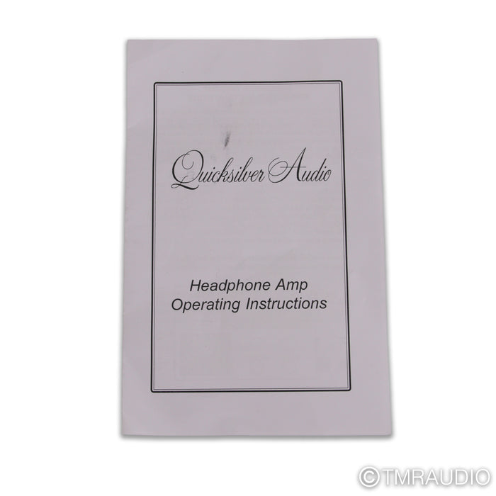 Quicksilver Audio Tube Headphone Amplifier